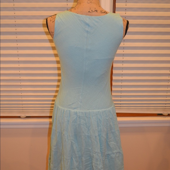 EUC Hype Baby Blue Tank Top Faux Wrap Dress - Picture 2 of 8